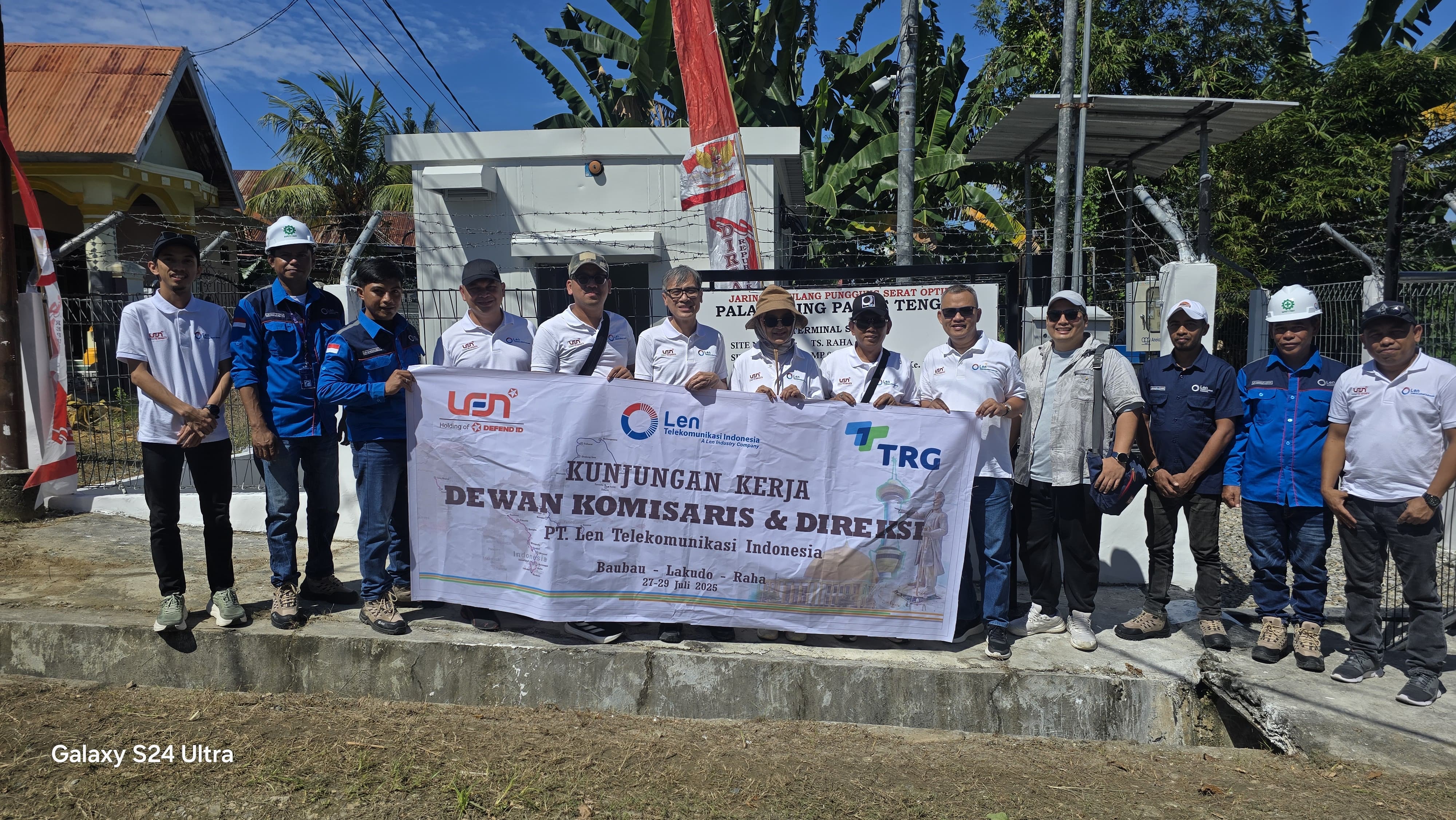 Dewan Komisaris dan Direksi PT Len Telekomunikasi Indonesia Tinjau Langsung Jaringan Palapa Ring Paket Tengah di Sulawesi Tenggara